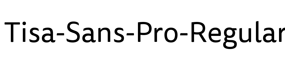 Tisa-Sans-Pro-Regular