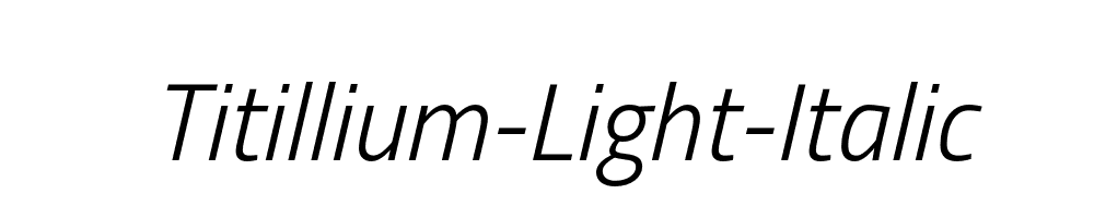 Titillium-Light-Italic