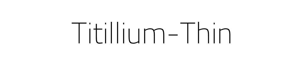 Titillium-Thin