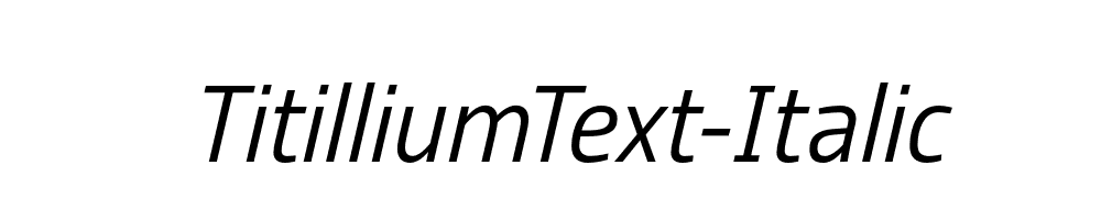 TitilliumText-Italic