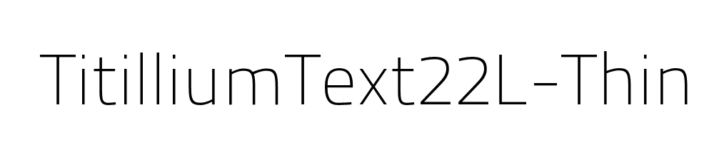 TitilliumText22L-Thin