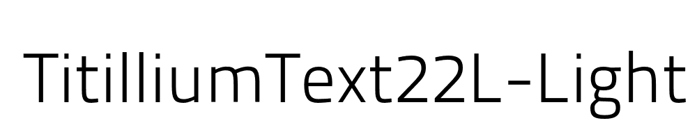 TitilliumText22L-Light