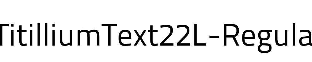 TitilliumText22L-Regular