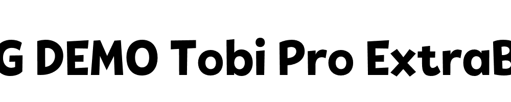  DEMO Tobi Pro ExtraBold Regular