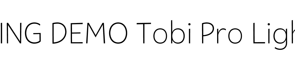  DEMO Tobi Pro Light Regular