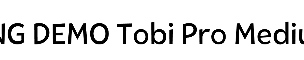  DEMO Tobi Pro Medium Regular