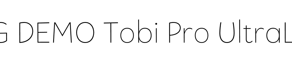  DEMO Tobi Pro UltraLight Regular