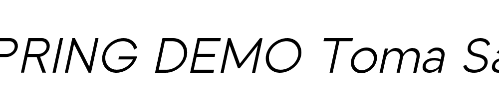  DEMO Toma Sans Italic