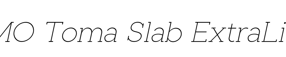 FSP DEMO Toma Slab ExtraLight Italic