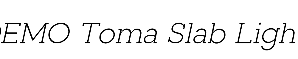 FSP DEMO Toma Slab Light Italic