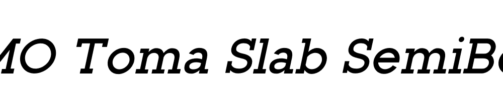 FSP DEMO Toma Slab SemiBold Italic