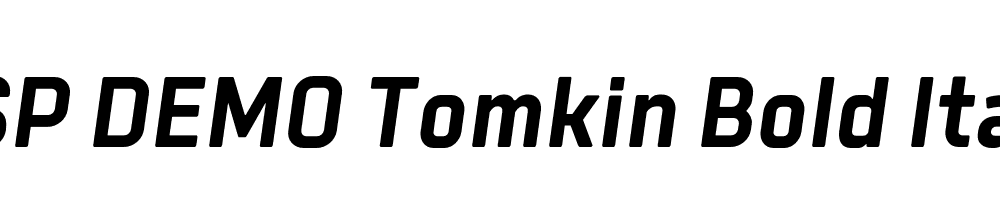 FSP DEMO Tomkin Bold Italic