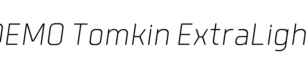 FSP DEMO Tomkin ExtraLight Italic