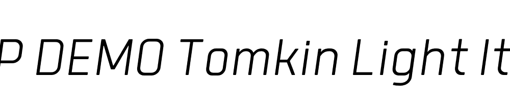 FSP DEMO Tomkin Light Italic