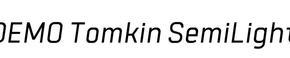 FSP DEMO Tomkin SemiLight Italic