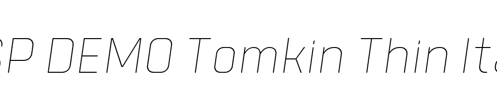 FSP DEMO Tomkin Thin Italic