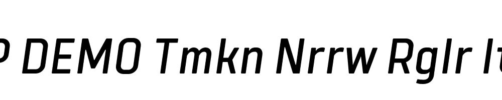 FSP DEMO Tmkn Nrrw Rglr Italic