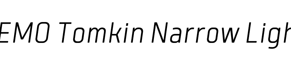 FSP DEMO Tomkin Narrow Light Italic