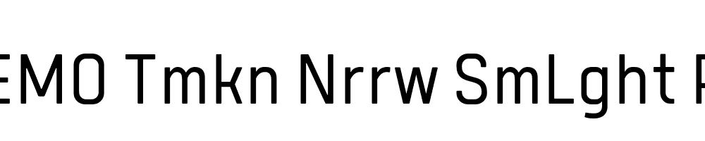 FSP DEMO Tmkn Nrrw SmLght Regular
