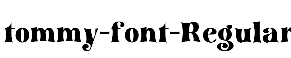 tommy-font-Regular