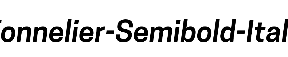 Tonnelier-Semibold-Italic