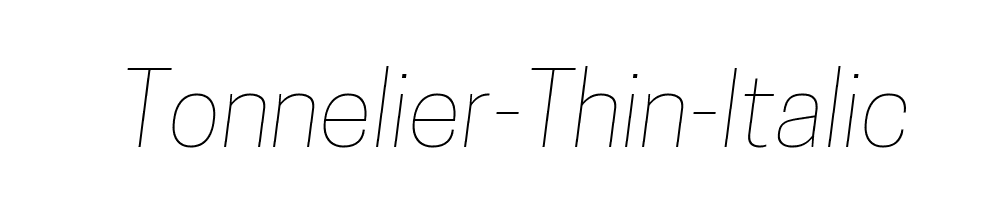 Tonnelier-Thin-Italic