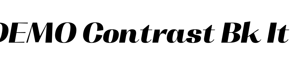 FSP DEMO Contrast Bk It Italic