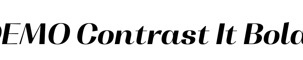 FSP DEMO Contrast It Bold Italic