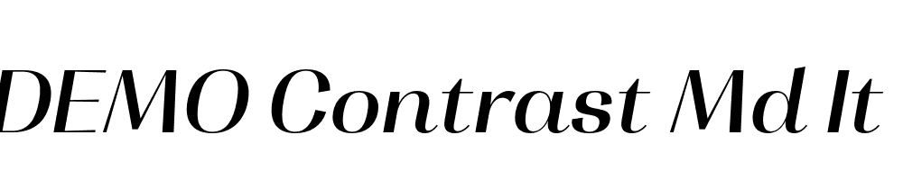 FSP DEMO Contrast Md It Italic