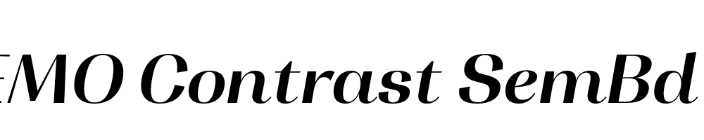 FSP DEMO Contrast SemBd It Italic