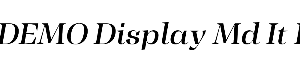 FSP DEMO Display Md It Italic