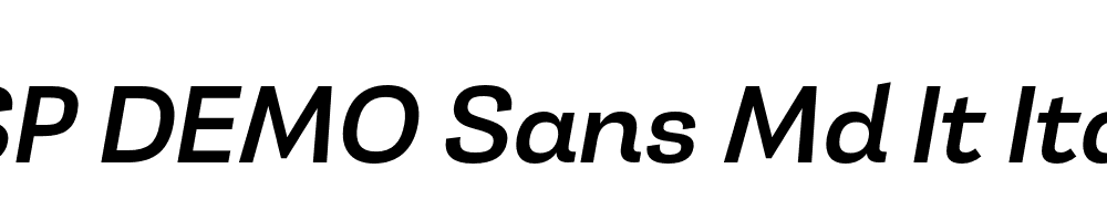 FSP DEMO Sans Md It Italic