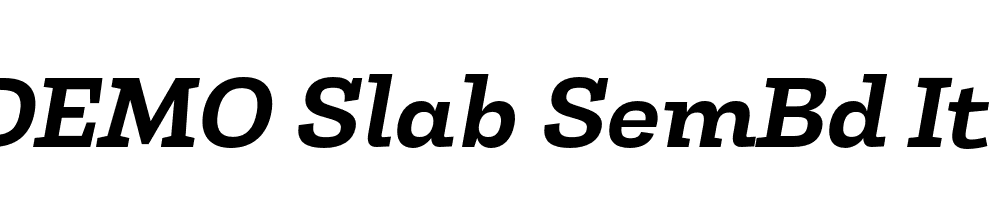 FSP DEMO Slab SemBd It Italic