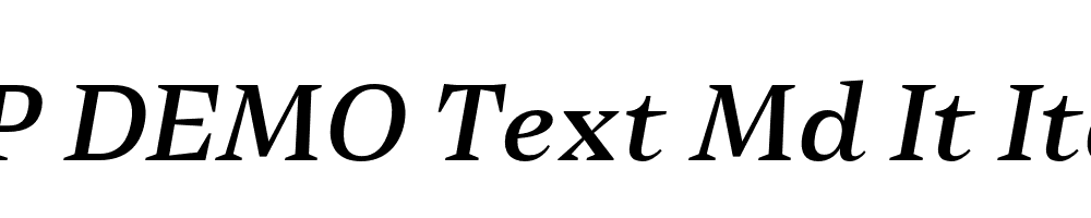 FSP DEMO Text Md It Italic