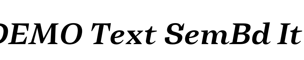 FSP DEMO Text SemBd It Italic