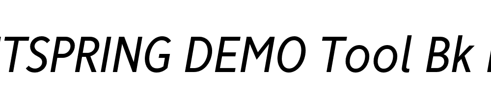  DEMO Tool Bk Italic