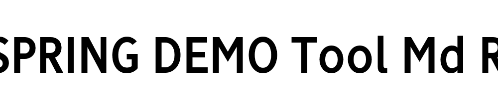  DEMO Tool Md Regular