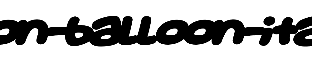 Toon-Balloon-Italic