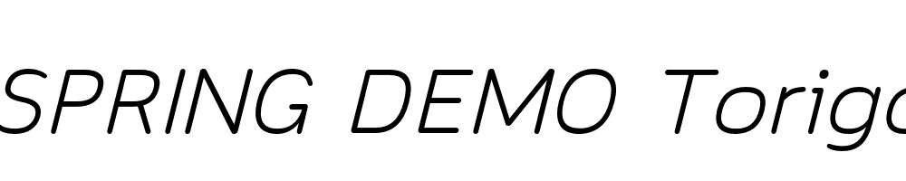  DEMO Toriga Italic