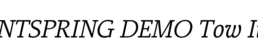  DEMO Tow Italic