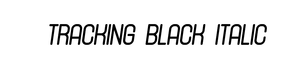 Tracking-Black-Italic