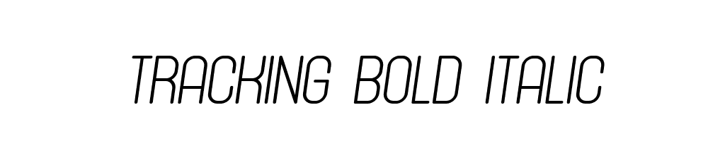 Tracking-Bold-Italic