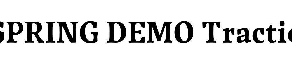  DEMO Traction Bold