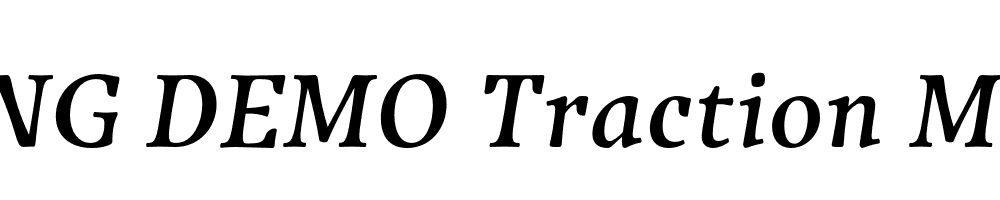  DEMO Traction Medium Italic