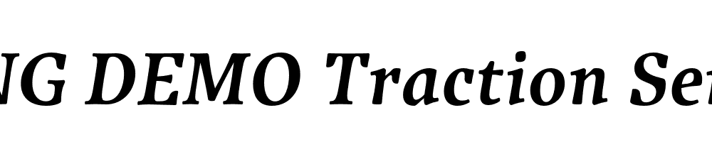  DEMO Traction Semibold Italic