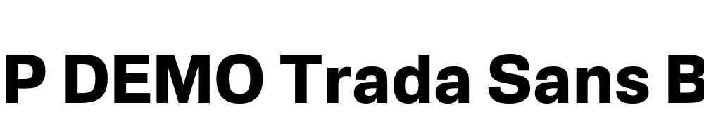 FSP DEMO Trada Sans Bold