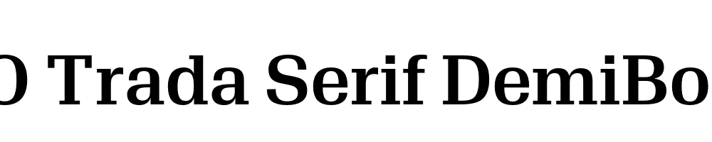 FSP DEMO Trada Serif DemiBold Regular