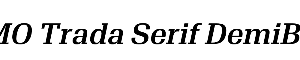 FSP DEMO Trada Serif DemiBold Italic