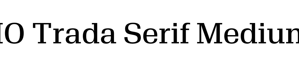 FSP DEMO Trada Serif Medium Regular