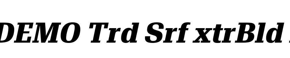 FSP DEMO Trd Srf xtrBld Italic